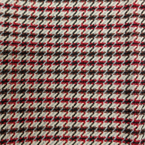 $350 GREY JASON WU Milano Stretch Skinny Pants Houndstooth Plaid Red Multi 4 - Picture 9 of 9